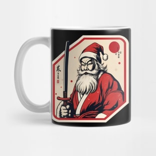 Santa Claus Samurai Katana Mug